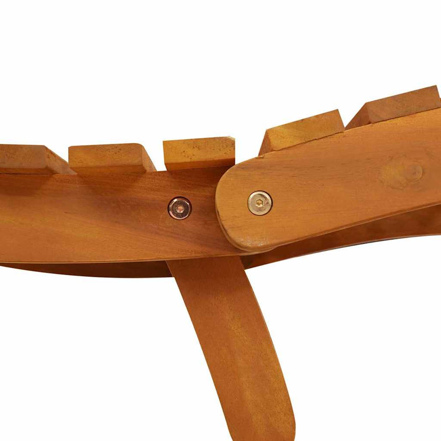 Ligbed 2-Persoon 2 Pcs Bruin 55 X 184 X 64Cm Massief Acaciahout Naturel 2 ligbedden