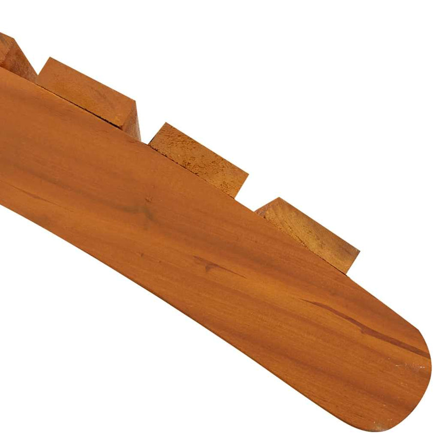 Ligbed 2-Persoon 2 Pcs Bruin 55 X 184 X 64Cm Massief Acaciahout Naturel 2 ligbedden
