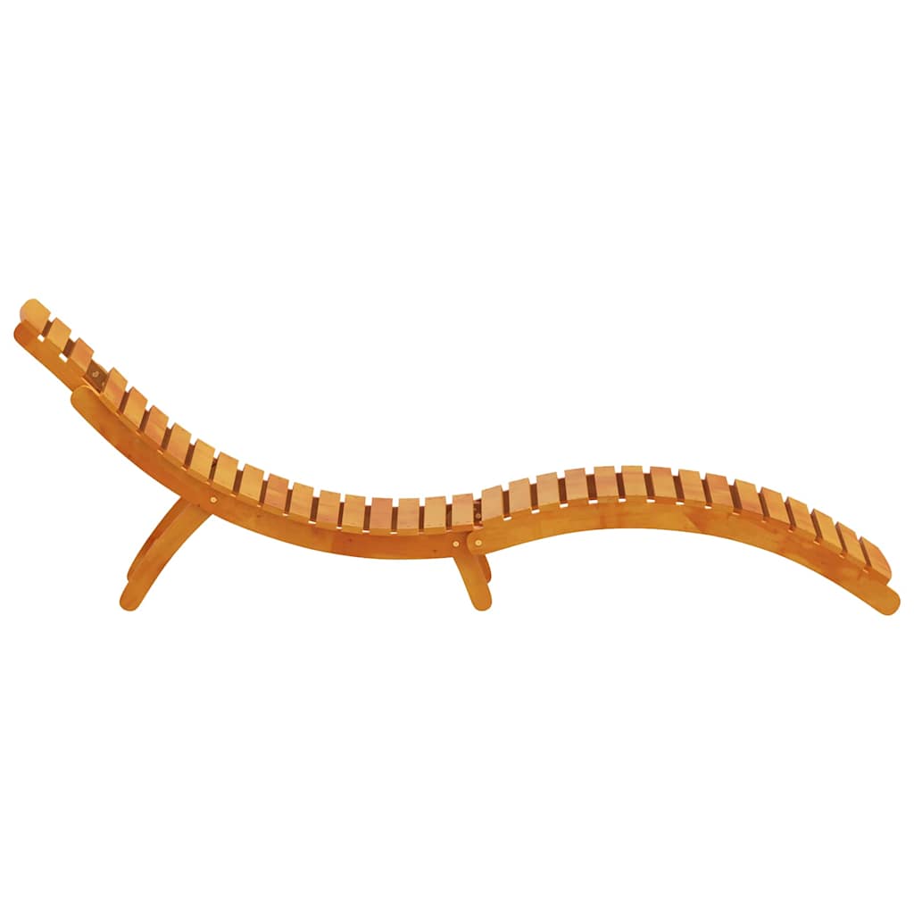 Ligbed 2-Persoon 2 Pcs Bruin 55 X 184 X 64Cm Massief Acaciahout Naturel 2 ligbedden