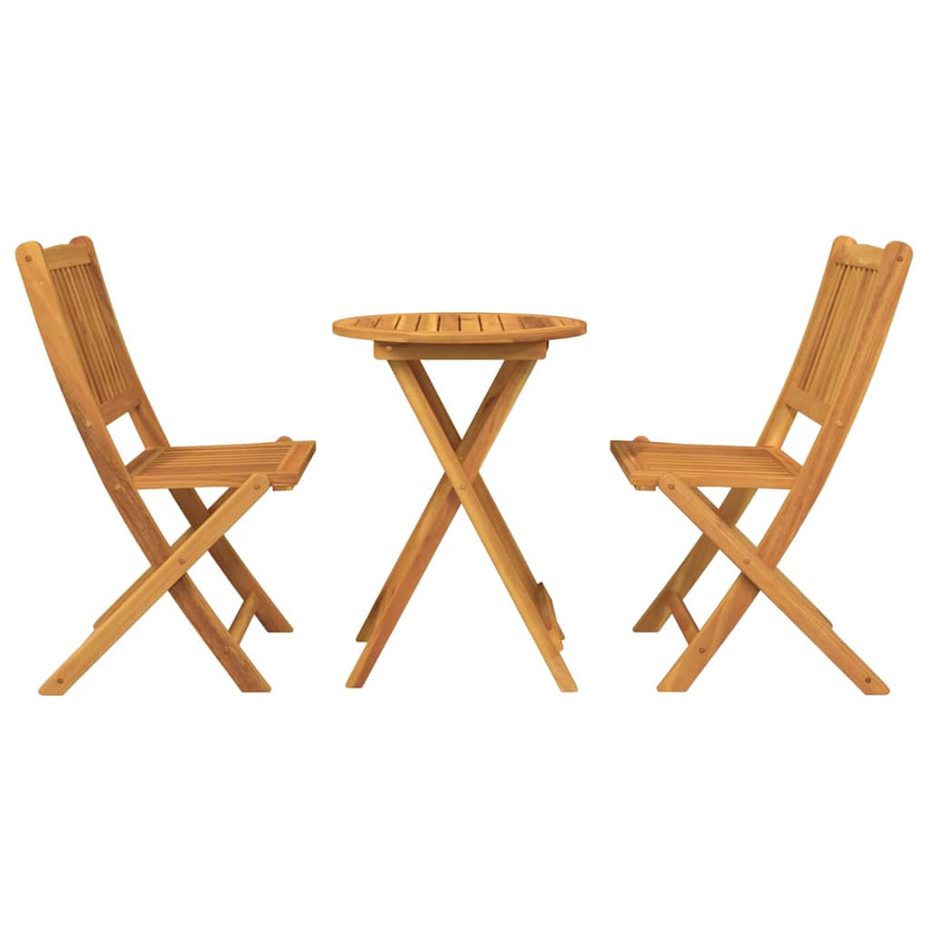 Tuin Bistro Set 3 pcs Bruin Massief Acaciahout