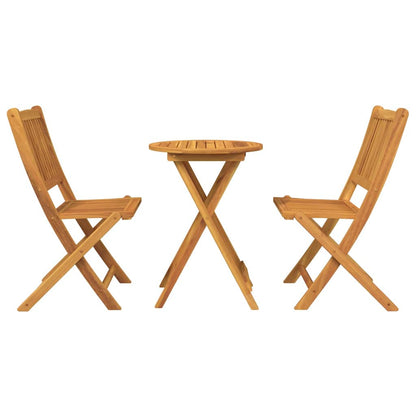 Tuin Bistro Set 3 pcs Bruin Massief Acaciahout