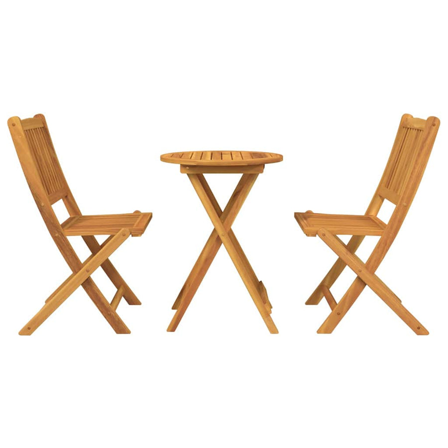 Tuin Bistro Set 3 pcs Bruin Massief Acaciahout