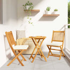 Bistro set massief acaciahout bruin