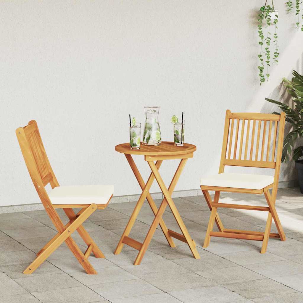 Tuin Bistro Set 3 pcs Bruin Massief Acaciahout