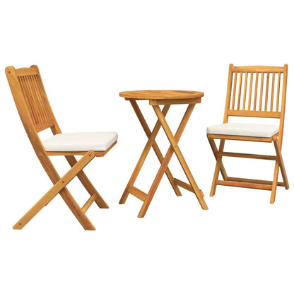 Tuin Bistro Set 3 pcs Bruin Massief Acaciahout