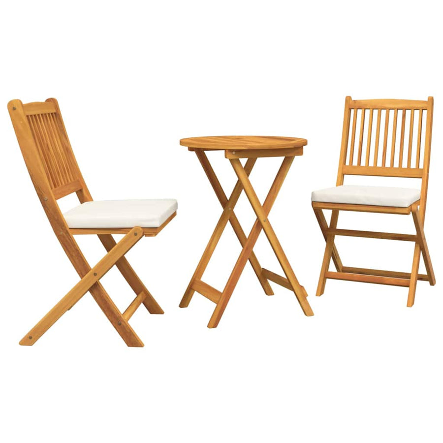 Tuin Bistro Set 3 pcs Bruin Massief Acaciahout