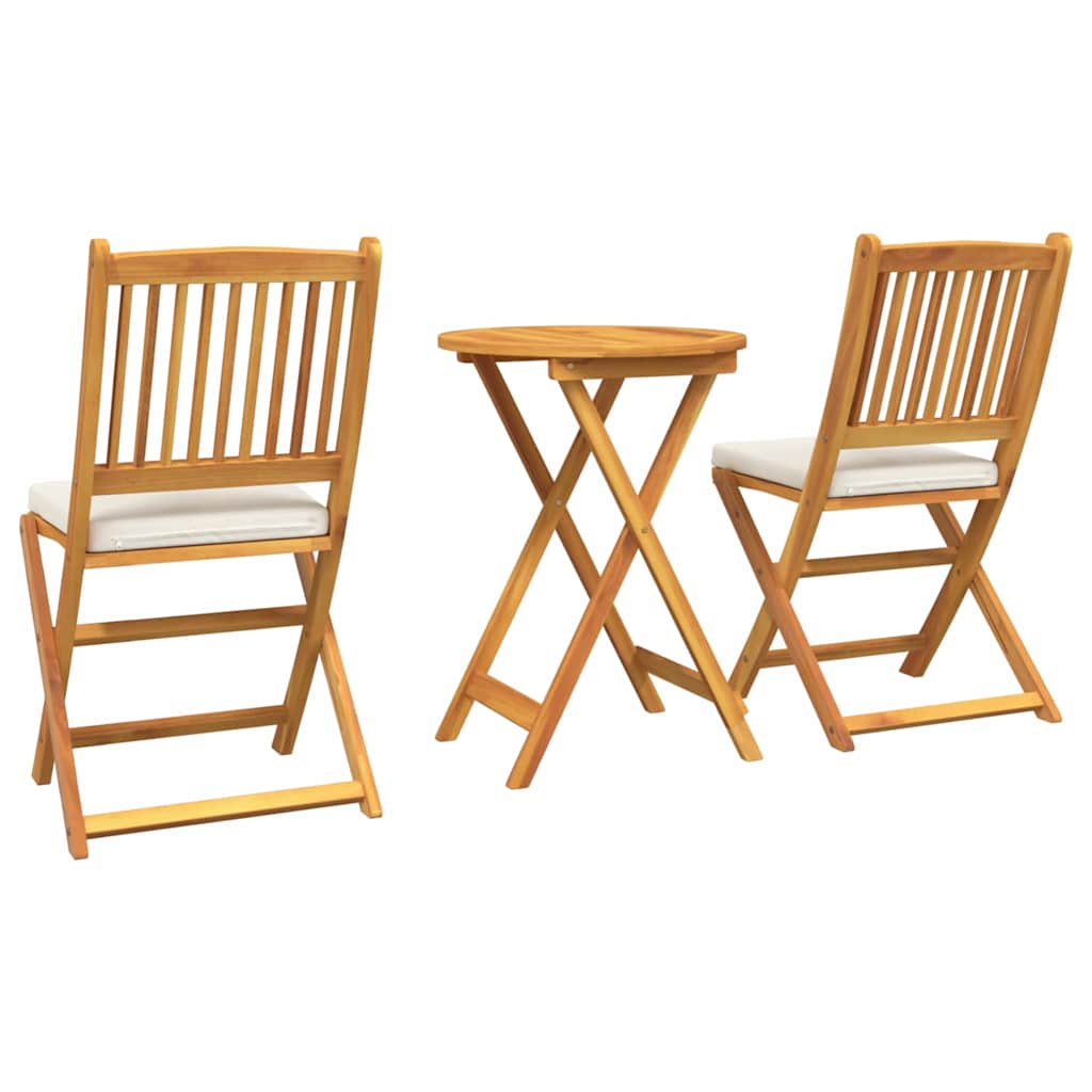 Tuin Bistro Set 3 pcs Bruin Massief Acaciahout