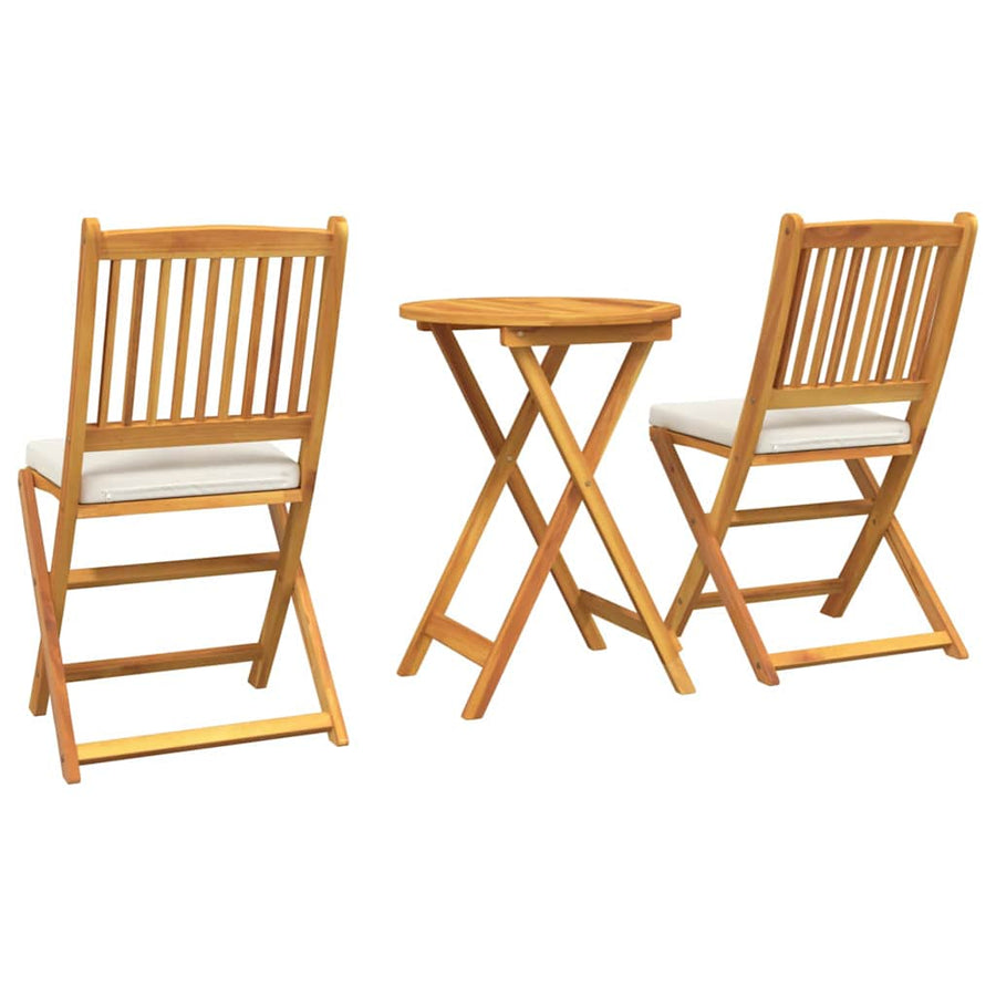 Tuin Bistro Set 3 pcs Bruin Massief Acaciahout