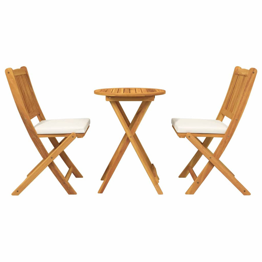 Tuin Bistro Set 3 pcs Bruin Massief Acaciahout