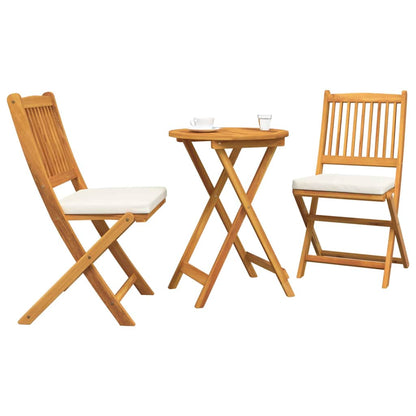 Tuin Bistro Set 3 pcs Bruin Massief Acaciahout