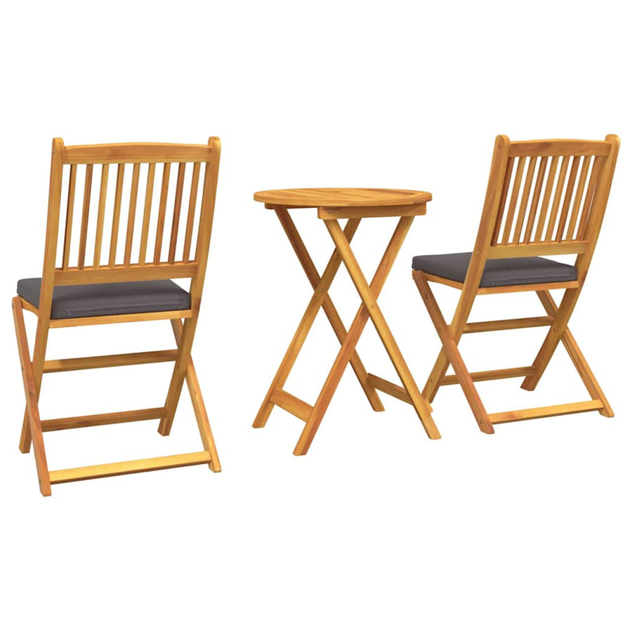 Tuin Bistro Set 3 pcs Bruin Massief Acaciahout