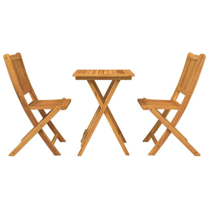 Tuin Bistro Set 3 pcs Bruin Massief Acaciahout