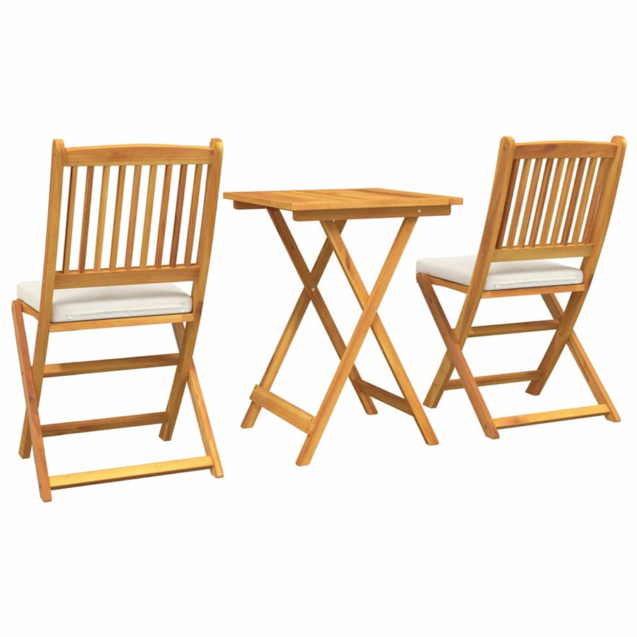 Tuin Bistro Set 3 pcs Bruin Massief Acaciahout