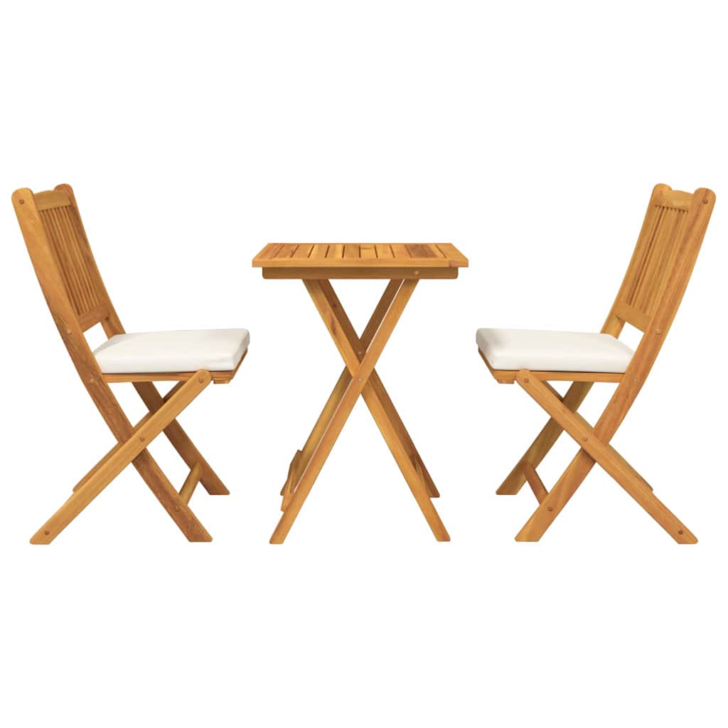 Tuin Bistro Set 3 pcs Bruin Massief Acaciahout