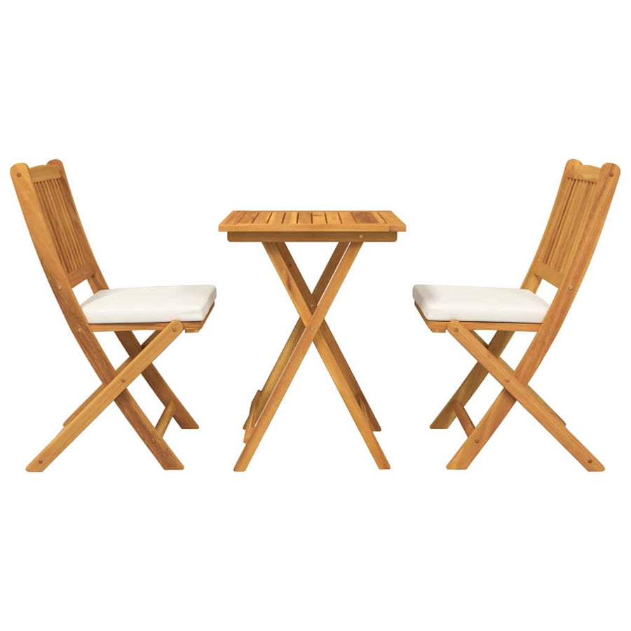 Tuin Bistro Set 3 pcs Bruin Massief Acaciahout