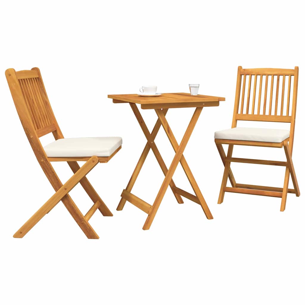 Tuin Bistro Set 3 pcs Bruin Massief Acaciahout