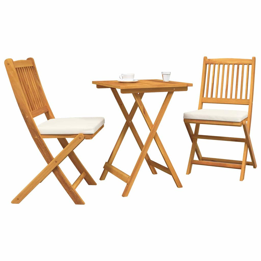 Tuin Bistro Set 3 pcs Bruin Massief Acaciahout