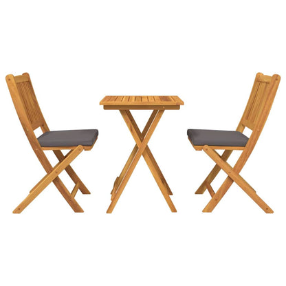 Tuin Bistro Set 3 pcs Bruin Massief Acaciahout