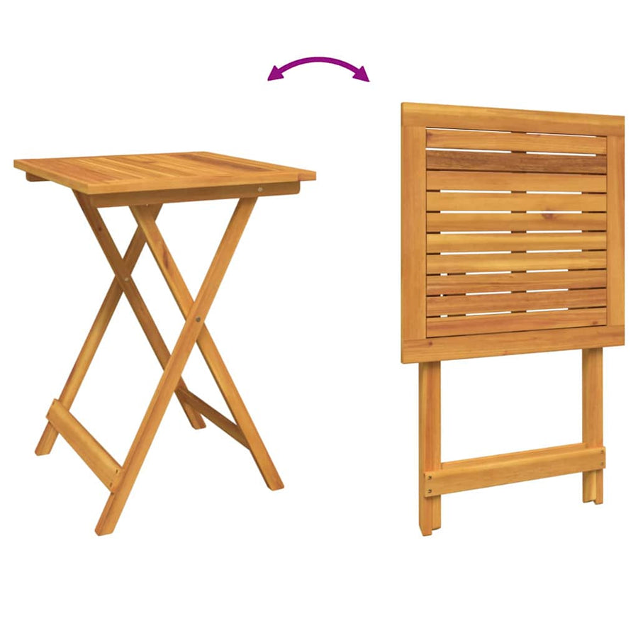 Tuin Bistro Set 3 pcs Bruin Massief Acaciahout