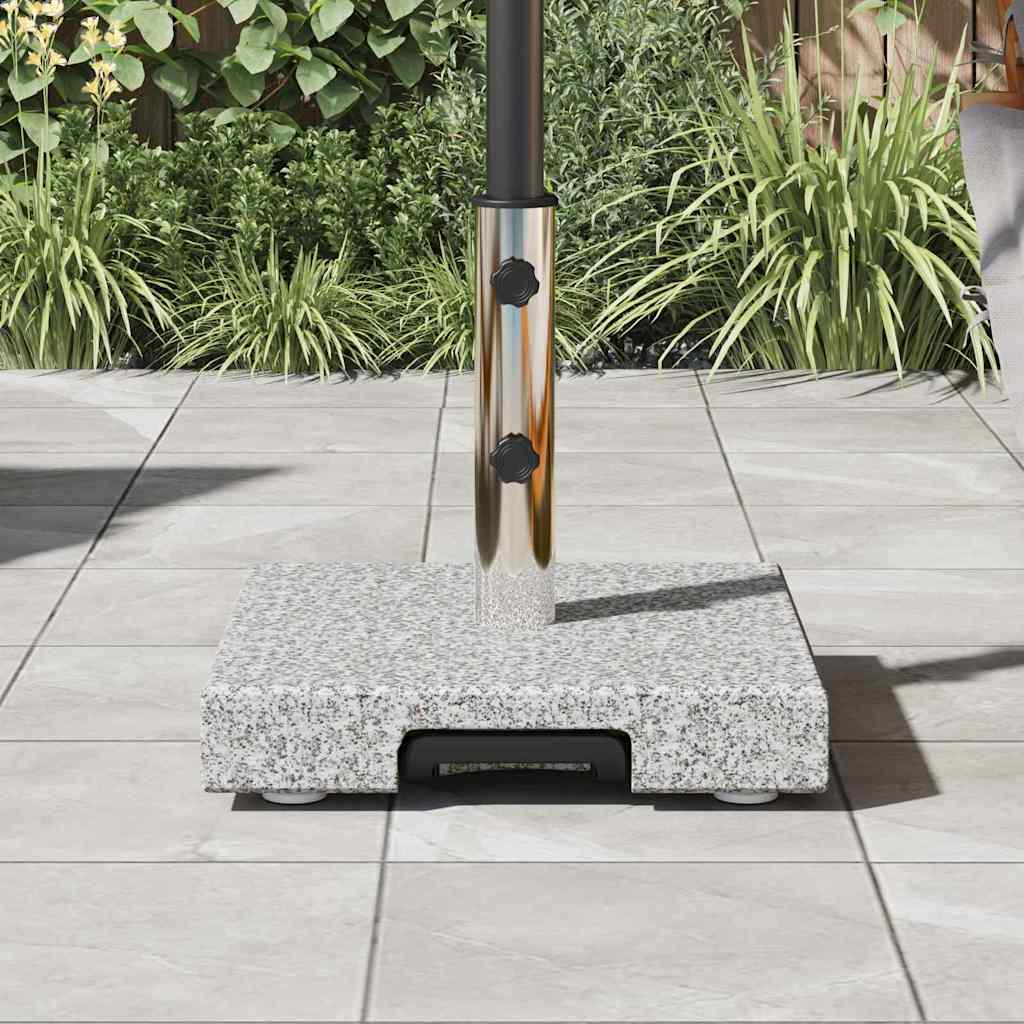 Parasolvoet 41 X 41 X 37 Cm Graniet Grijs Vierkant