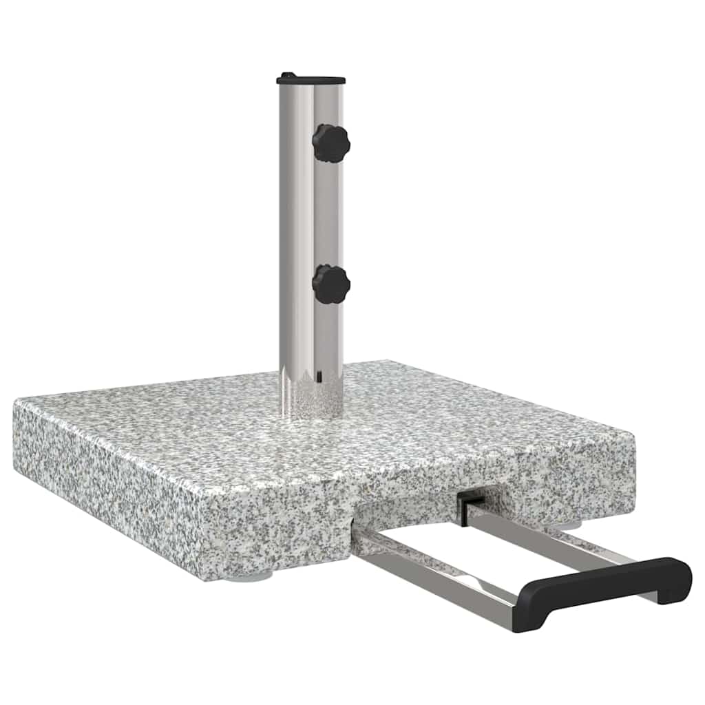 Parasolvoet 41 X 41 X 37 Cm Graniet Grijs Vierkant