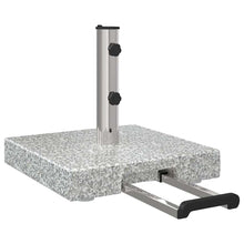 Parasolvoet 41 X 41 X 37 Cm Graniet Grijs Vierkant