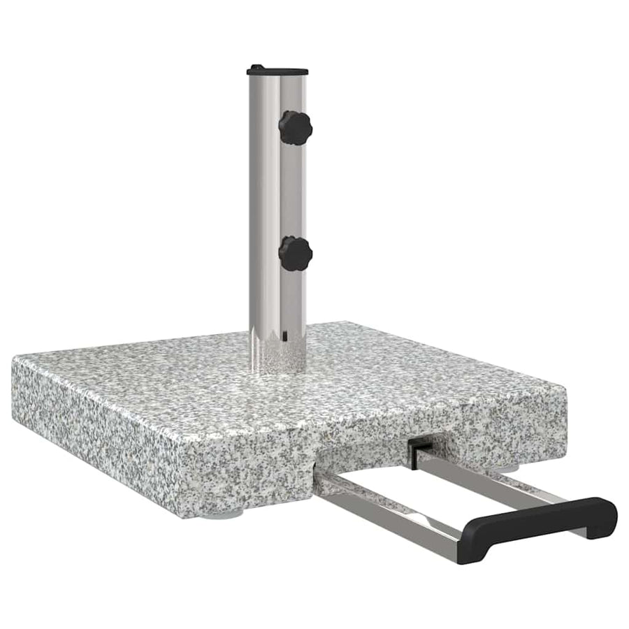 Parasolvoet 41 X 41 X 37 Cm Graniet Grijs Vierkant