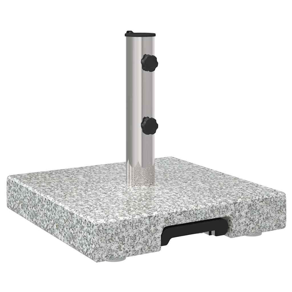 Parasolvoet 41 X 41 X 37 Cm Graniet Grijs Vierkant