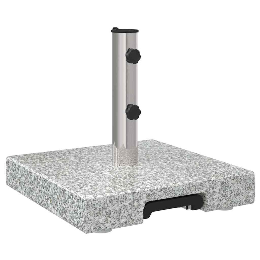 Parasolvoet 41 X 41 X 37 Cm Graniet Grijs Vierkant