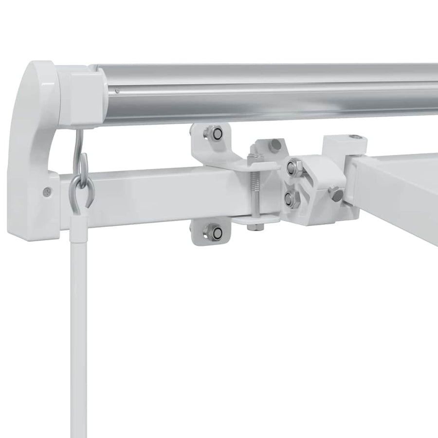 Zijde Frame Wit 4 x 2 m Metaal