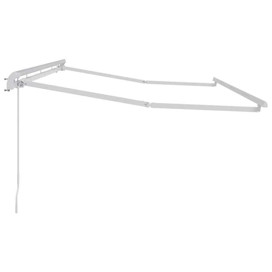 Zijde Frame Wit 4 x 2 m Metaal