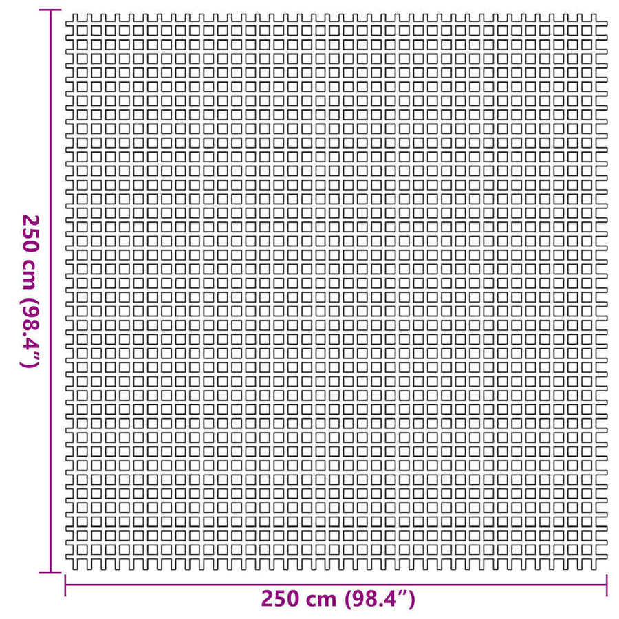 Tenttapijt Antraciet 250 x 250 cm Polyester