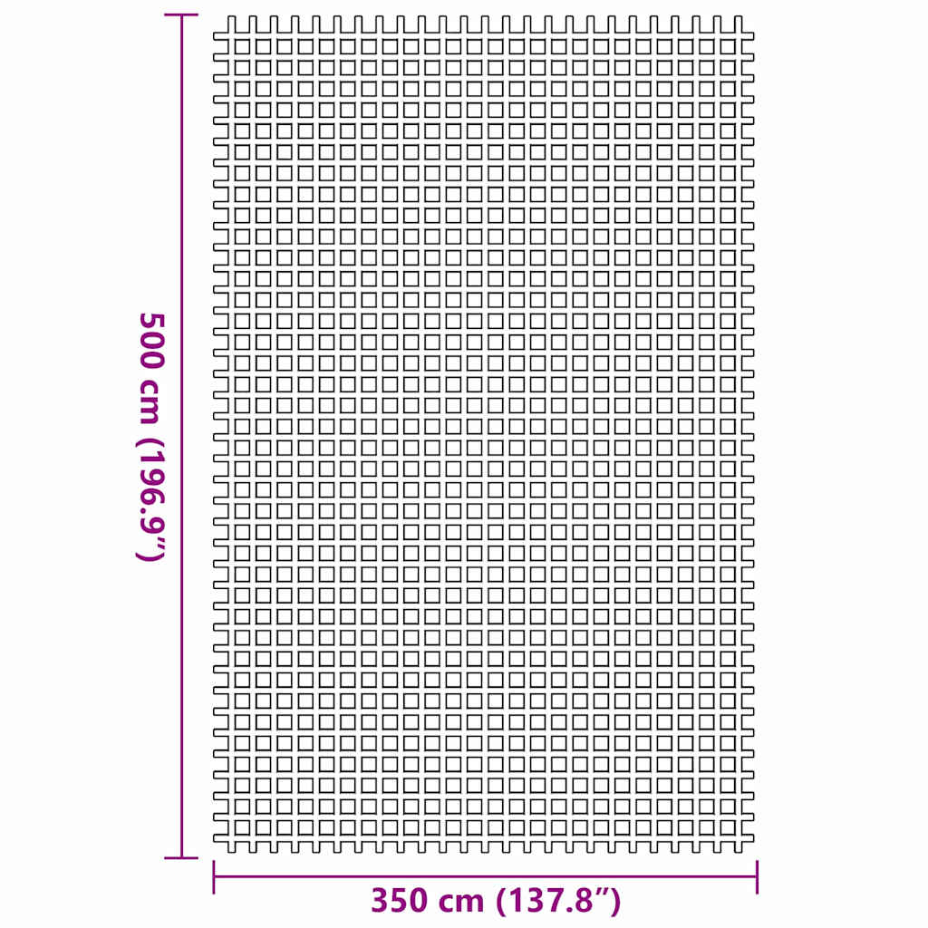 Tenttapijt Antraciet 500 × 350 cm Polyester