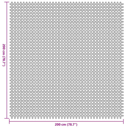 Tenttapijt Blauw 200 x 200 cm Polyester