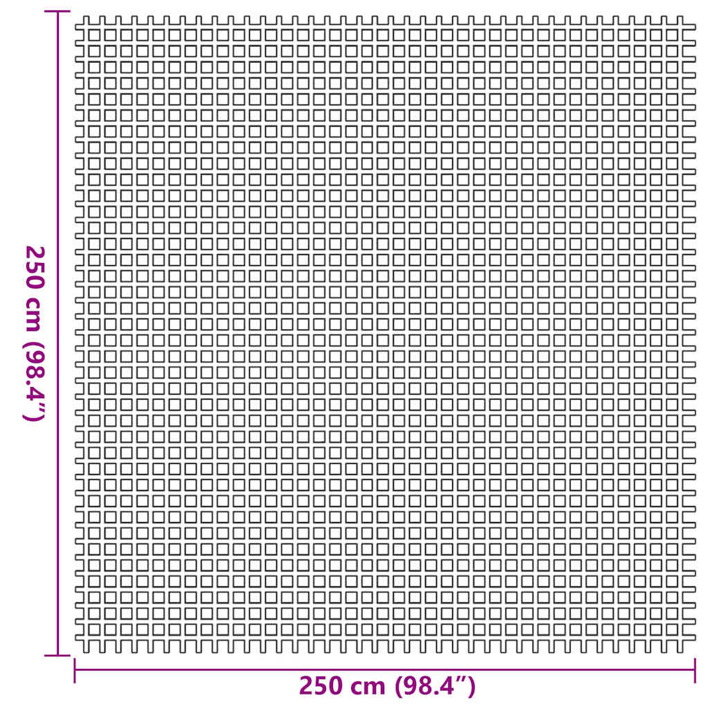 Tenttapijt Blauw 250 x 250 cm Polyester