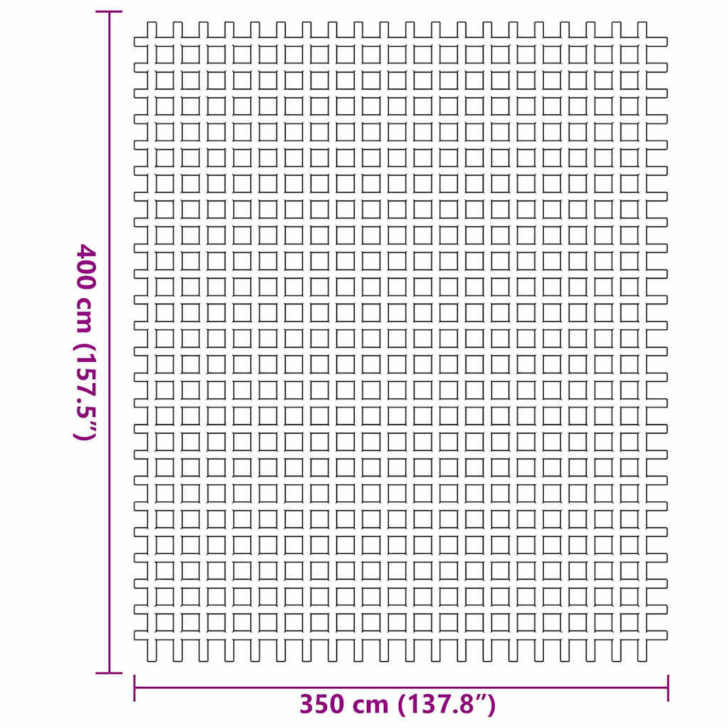 Tenttapijt Blauw 400 × 350 cm Polyester