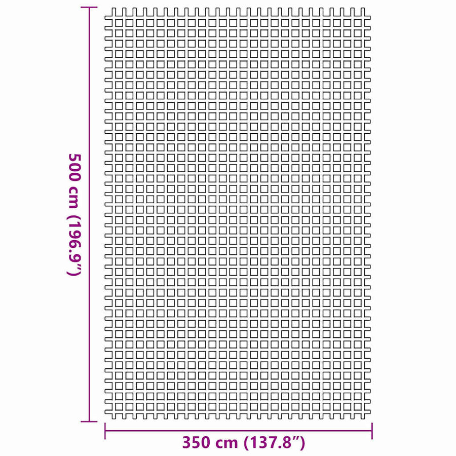 Tenttapijt Blauw 500 × 350 cm Polyester