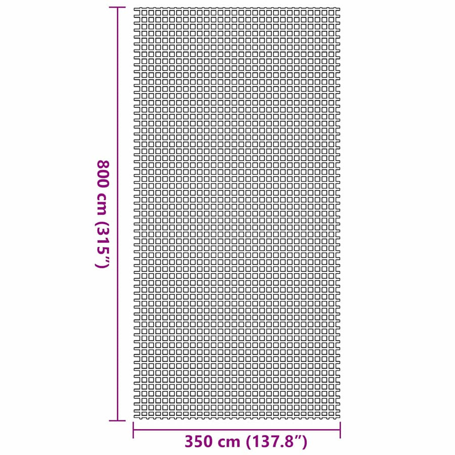 Tenttapijt Blauw 800 x 350 cm Polyester