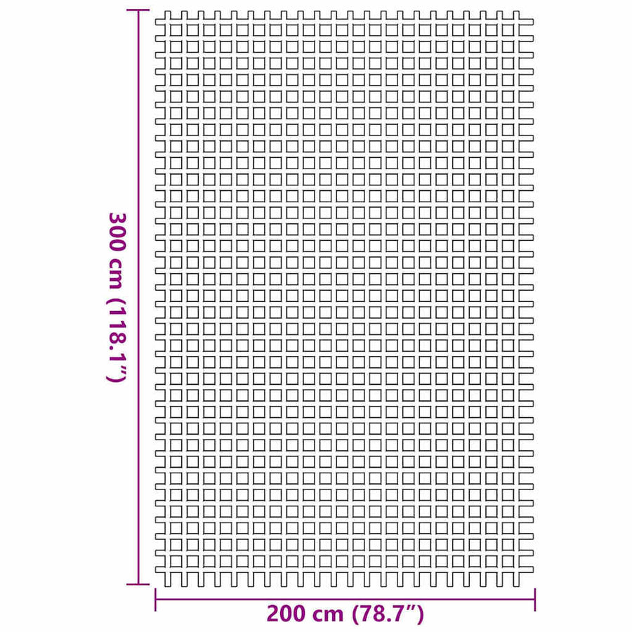 Tenttapijt Groen 300 x 200 cm Polyester