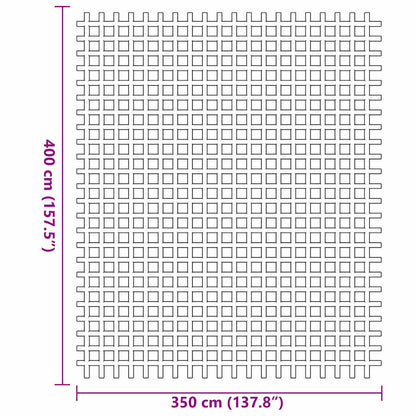 Tenttapijt Groen 400 × 350 cm Polyester