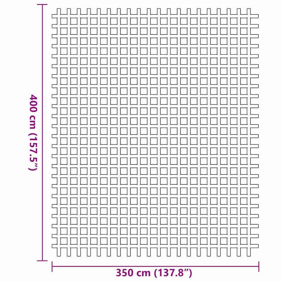 Tenttapijt Groen 400 × 350 cm Polyester