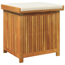 Kussenbox Voor Buiten Massief Acaciahout 60 x 50 x 61 cm Crèmewit