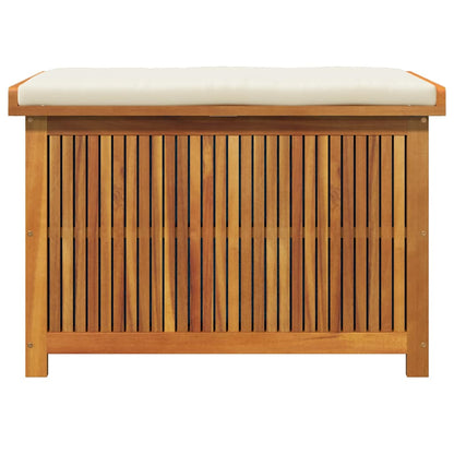 Kussenbox Voor Buiten 90X50X60,5 Cm Massief Acaciahout 90 x 50 x 60.5 cm Crèmewit