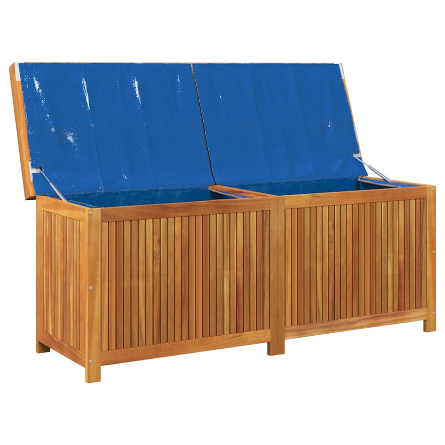 Kussenbox Voor Buiten 150X50X60,5 Cm Massief Acaciahout 150 x 50 x 60.5 cm Crèmewit