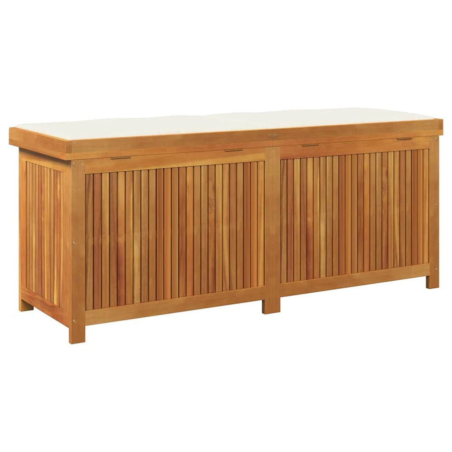 Kussenbox Voor Buiten 150X50X60,5 Cm Massief Acaciahout 150 x 50 x 60.5 cm Crèmewit