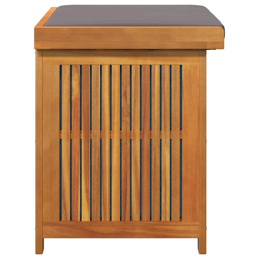 Kussenbox Voor Buiten Massief Acaciahout 60 x 50 x 61 cm Donkergrijs