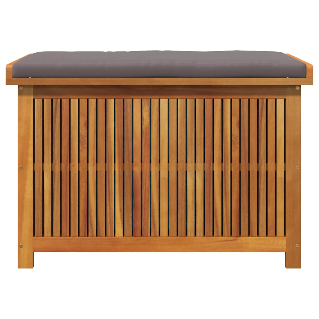 Kussenbox Voor Buiten 90X50X60,5 Cm Massief Acaciahout 90 x 50 x 60.5 cm Donkergrijs