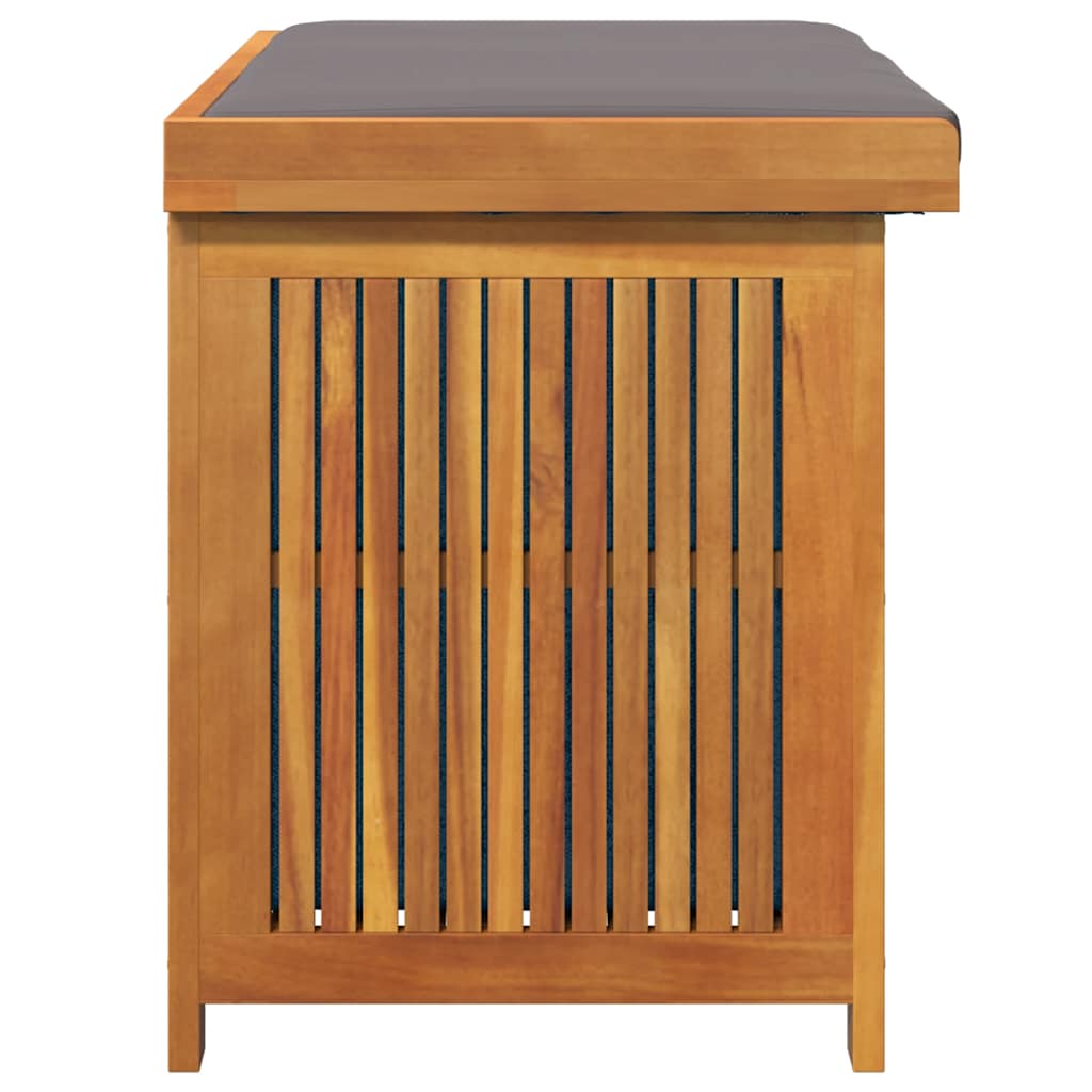 Kussenbox Voor Buiten 90X50X60,5 Cm Massief Acaciahout 90 x 50 x 60.5 cm Donkergrijs