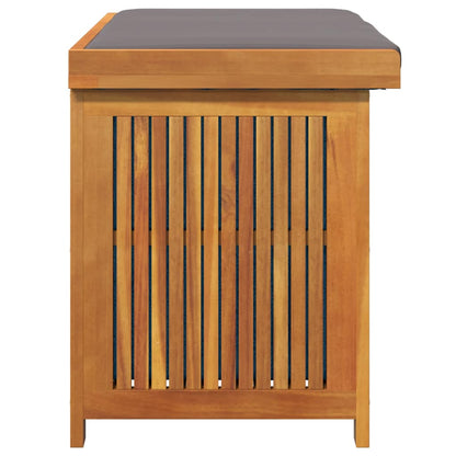 Kussenbox Voor Buiten 90X50X60,5 Cm Massief Acaciahout 90 x 50 x 60.5 cm Donkergrijs