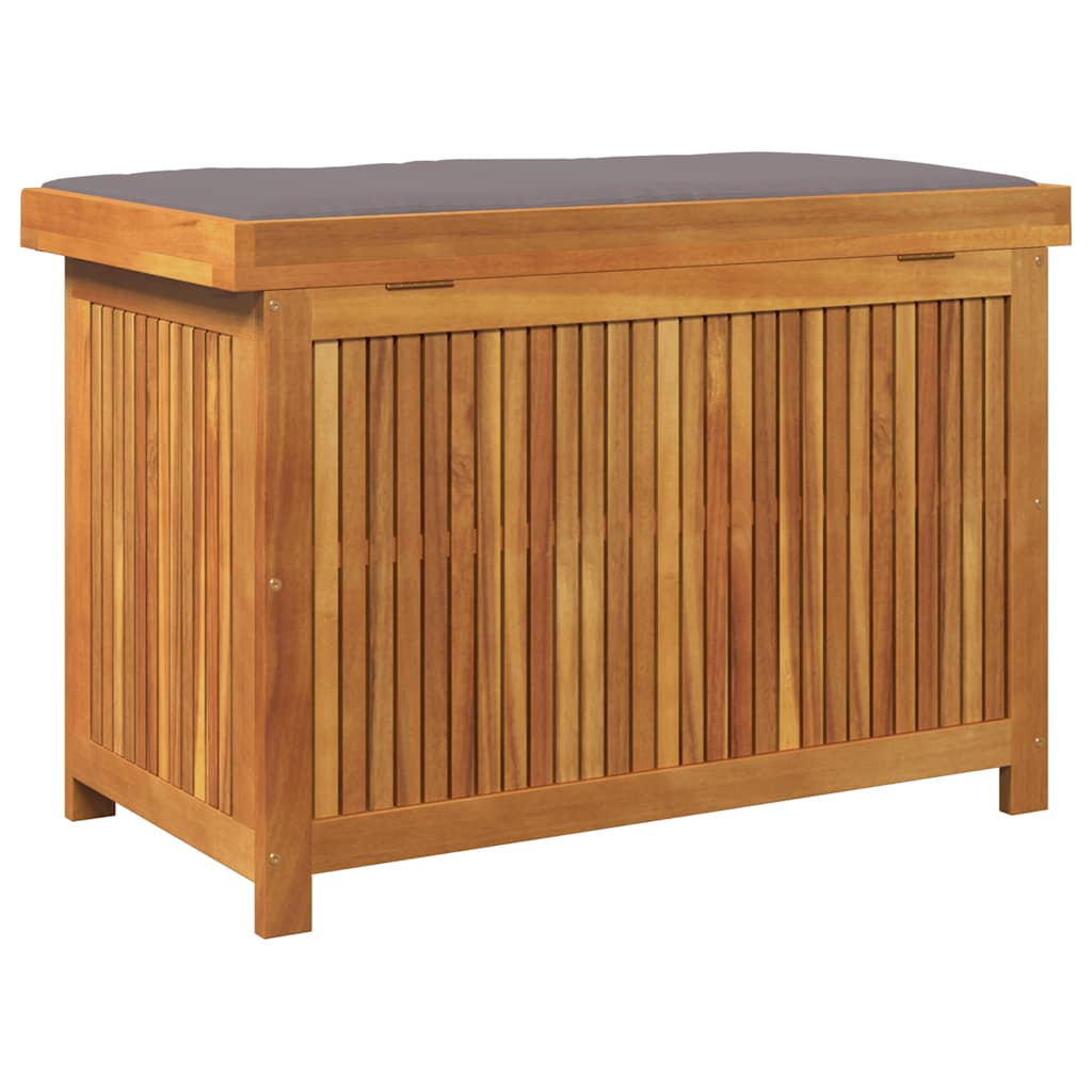 Kussenbox Voor Buiten 90X50X60,5 Cm Massief Acaciahout 90 x 50 x 60.5 cm Donkergrijs